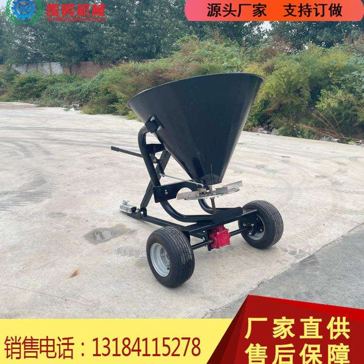 新款铁桶ATV撒肥机家用小型播撒颗粒肥播肥机农田果园撒肥料机图片