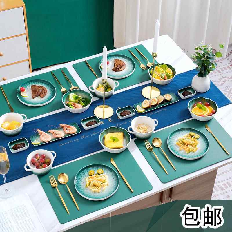 创意餐具陶瓷碗盘套装 北欧网红家用西餐具牛排盘沙拉碗盘子