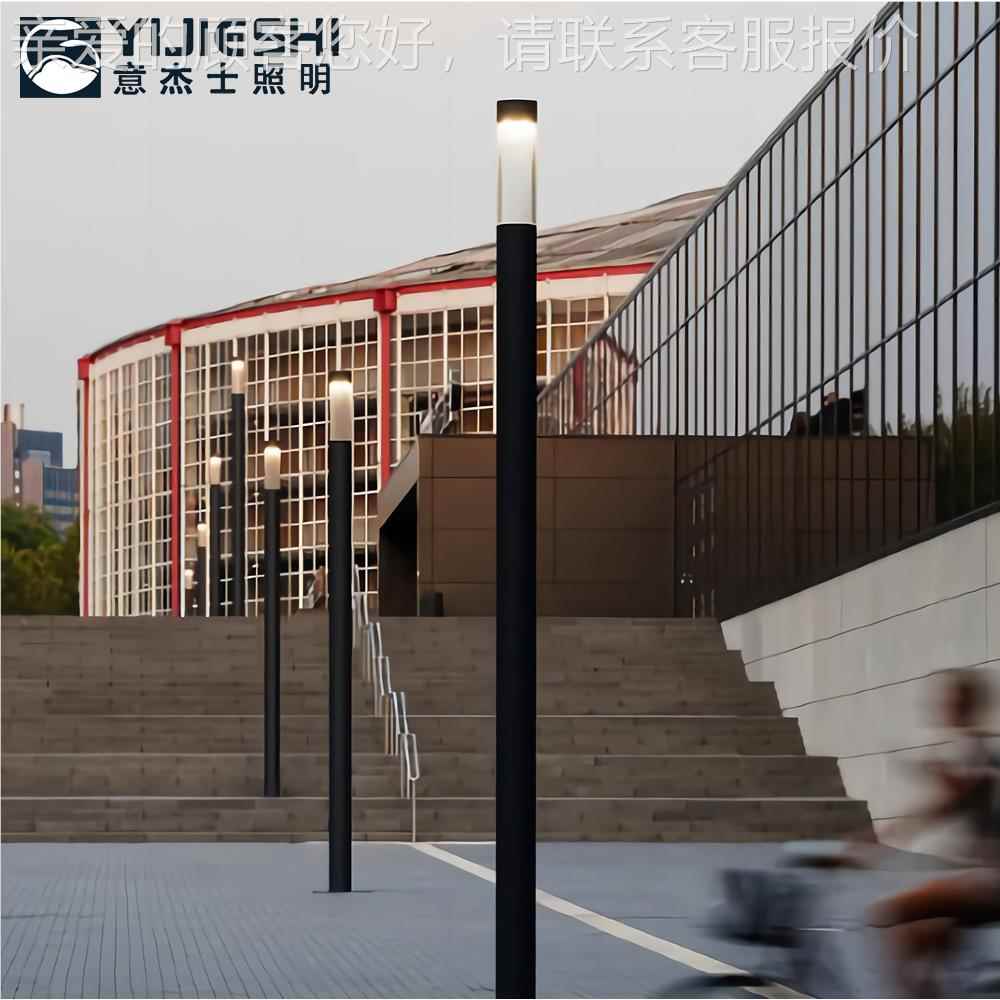 YJS-YZTY3米铝制简约现园圆柱庭院灯小区亮化工代程用户外L林ED景