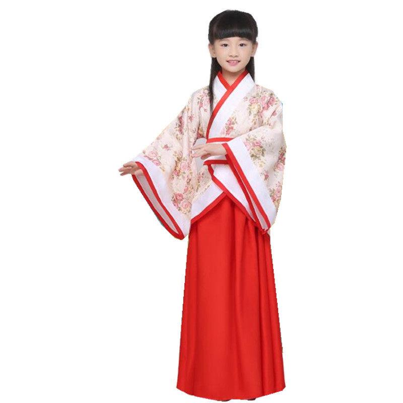 儿童古装汉服男古代学生中国风国学服装幼儿孔子大臣演出服