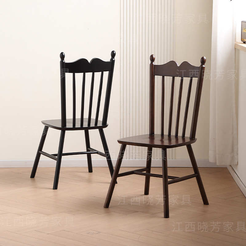 复古咖啡店桌椅组合美式西餐厅实木桌子商用奶茶店烘焙甜品店椅子