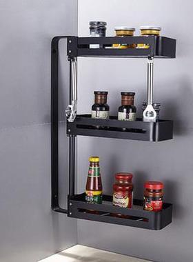 免TG-2001打孔厨房调料架收壁旋转多转功能置物架厨房挂用品纳角