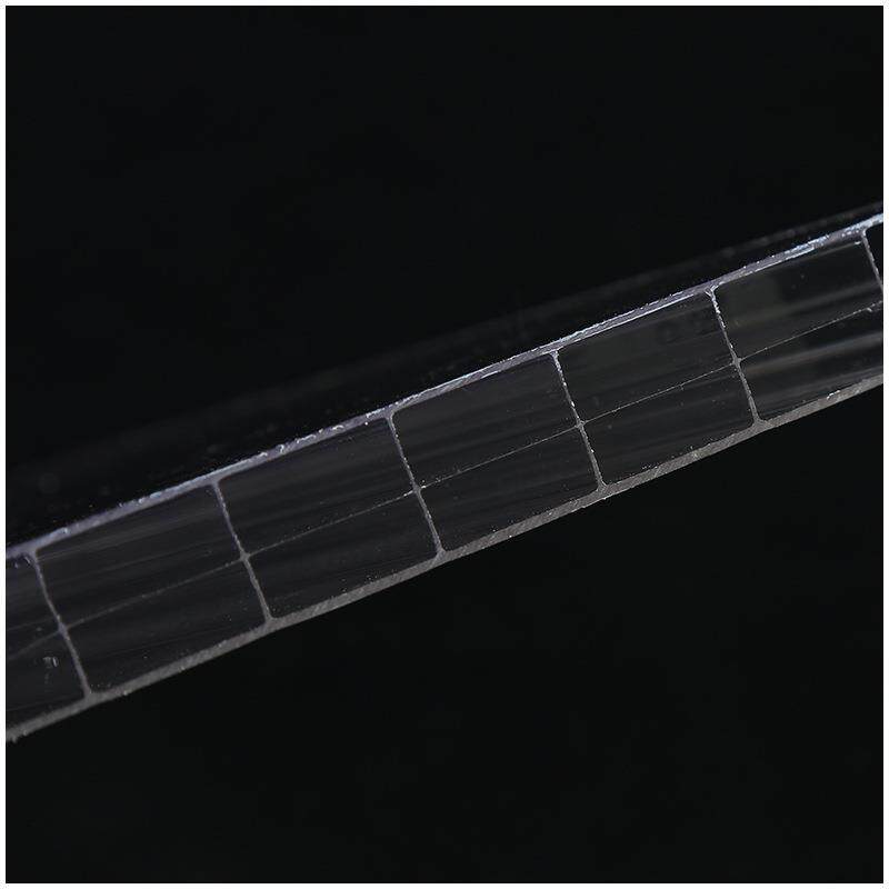 透明PC阳光板双层中空板温室大棚遮阳雨棚彩色定制阳光板耐力板