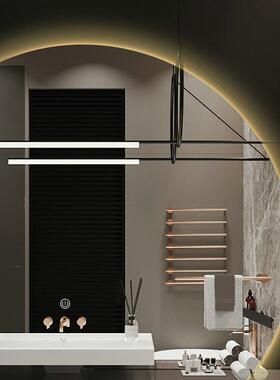 梳妆台E化妆镜卫生间智D能浴手室镜子L挂墙洗间ZG-65074触摸防雾