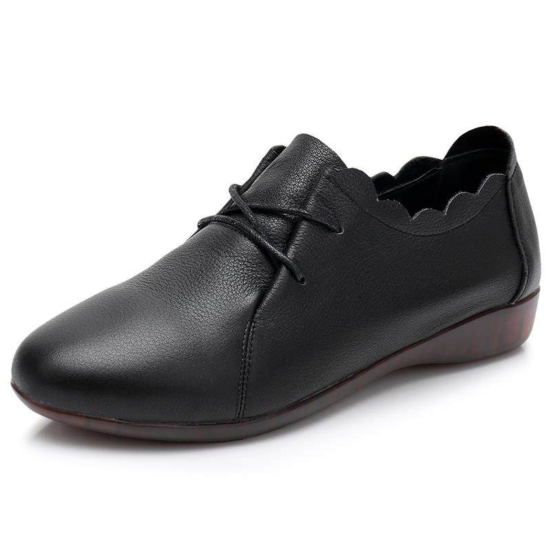 高档224款春秋真皮平底单新软鞋牛筋0皮鞋妈妈鞋软底女舒适防滑女,女鞋,深口单鞋,淘宝优惠券,粉丝福利购,淘宝优惠卷