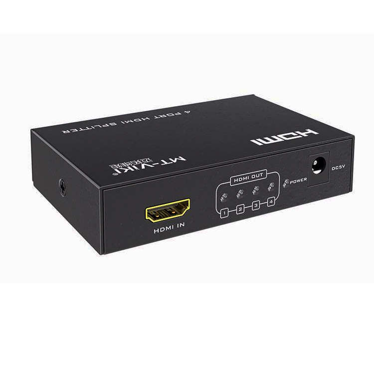 MT-SP104M 迈拓维矩四口HDMI分配器 HDMI一分四 高清分配器
