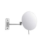 单面三倍铜全镜子梳妆单面放大折叠浴室圆美容化妆洗手间伸缩壁挂