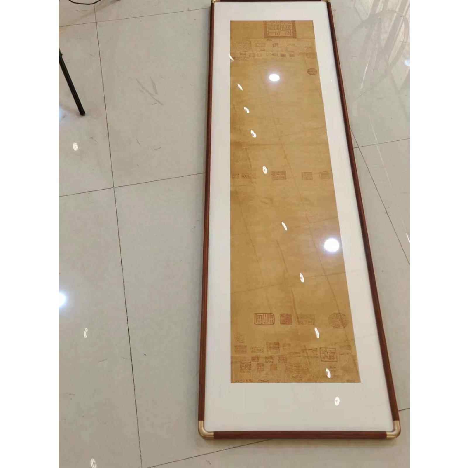 仿角细线条实木画框塑角框书法字画边框小明画框装裱明式画框其他