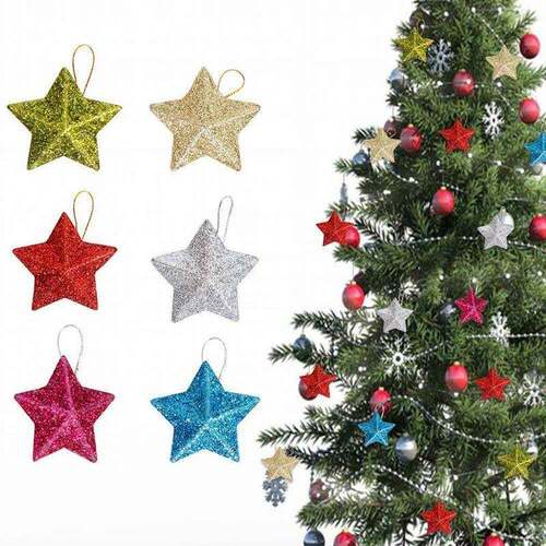 2025 Xmas Star: Glitter Gold 3D, Tree Ornament