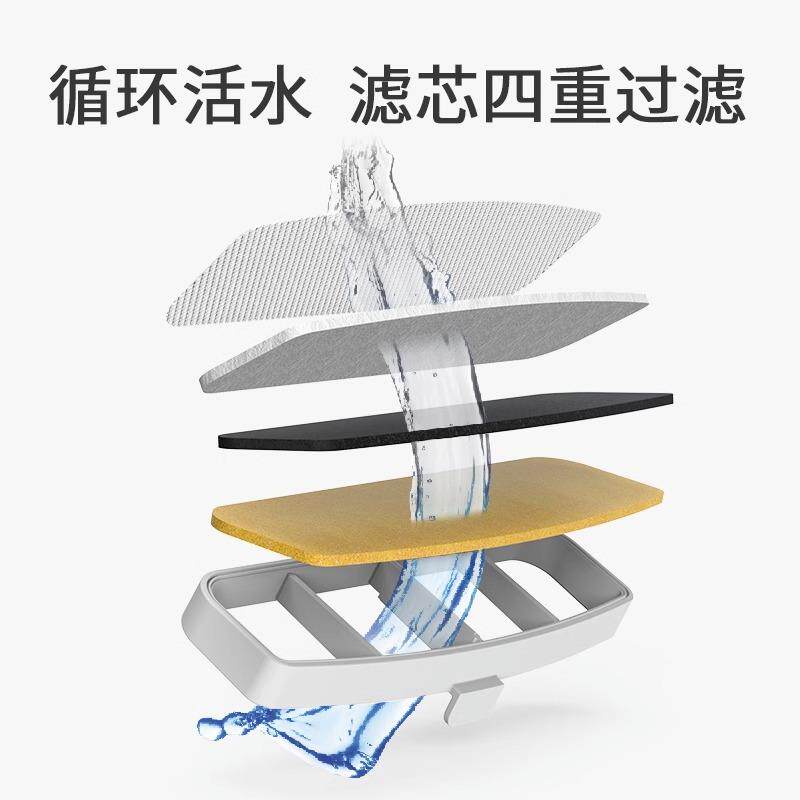 智能宠物饮水机滤芯套装替换装水泵过滤组件导水软管