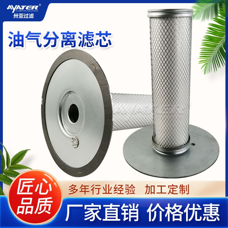 新款新品过滤玻纤螺杆式旋装空压机三滤耗材油气分离滤芯250042-8