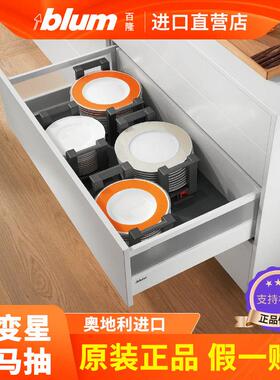 blum百隆百变星骑马抽金属抽阻尼抽屉轨道 方杆托 托底滑轨阻尼导