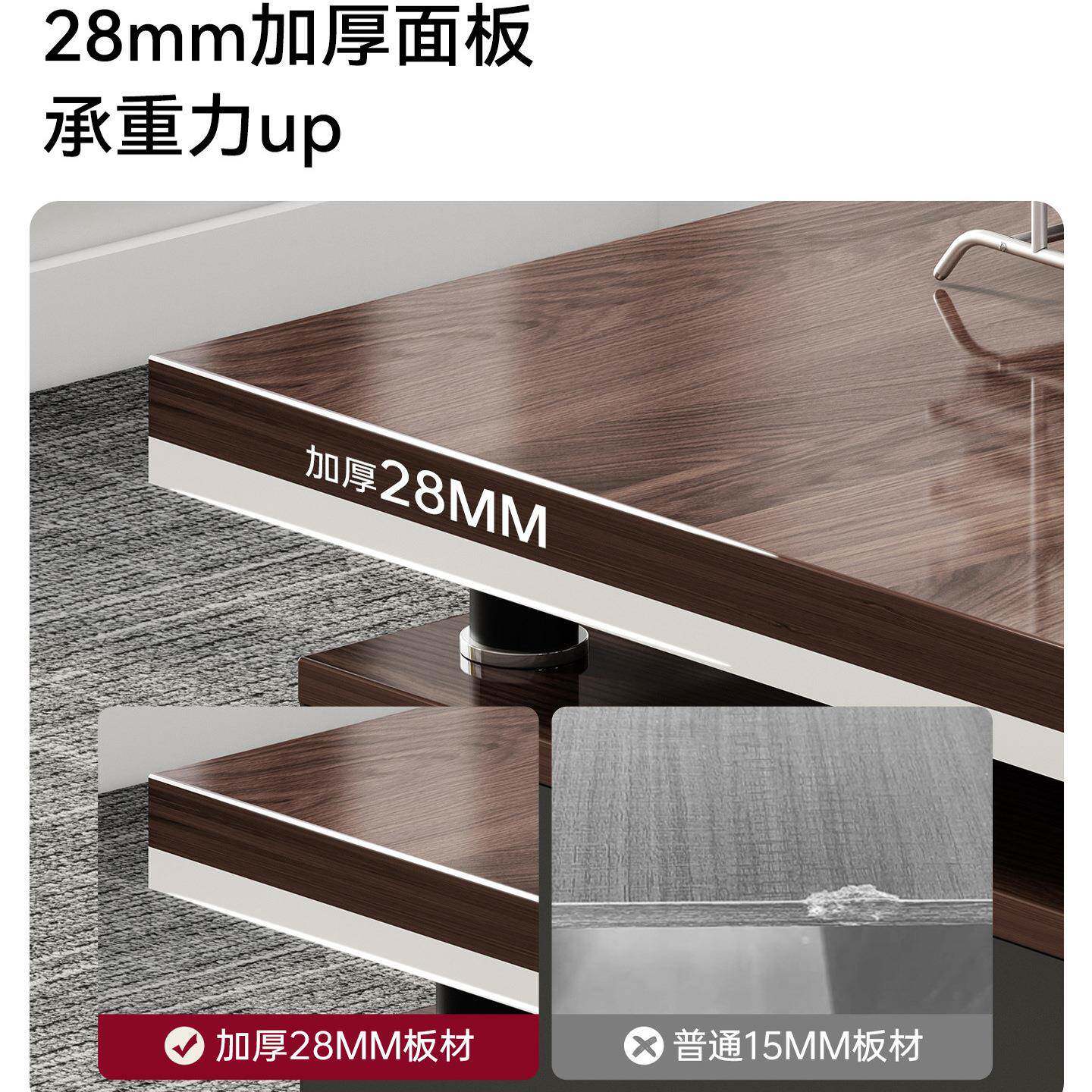 办公桌老板桌简约现代经理办公室专用桌椅组合单人书桌台式电脑桌