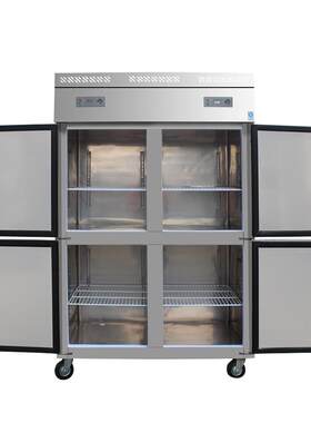 通宝商用厨房冰柜四门冷藏冷冻双温大容量冷柜饭店用立式酒店冰箱