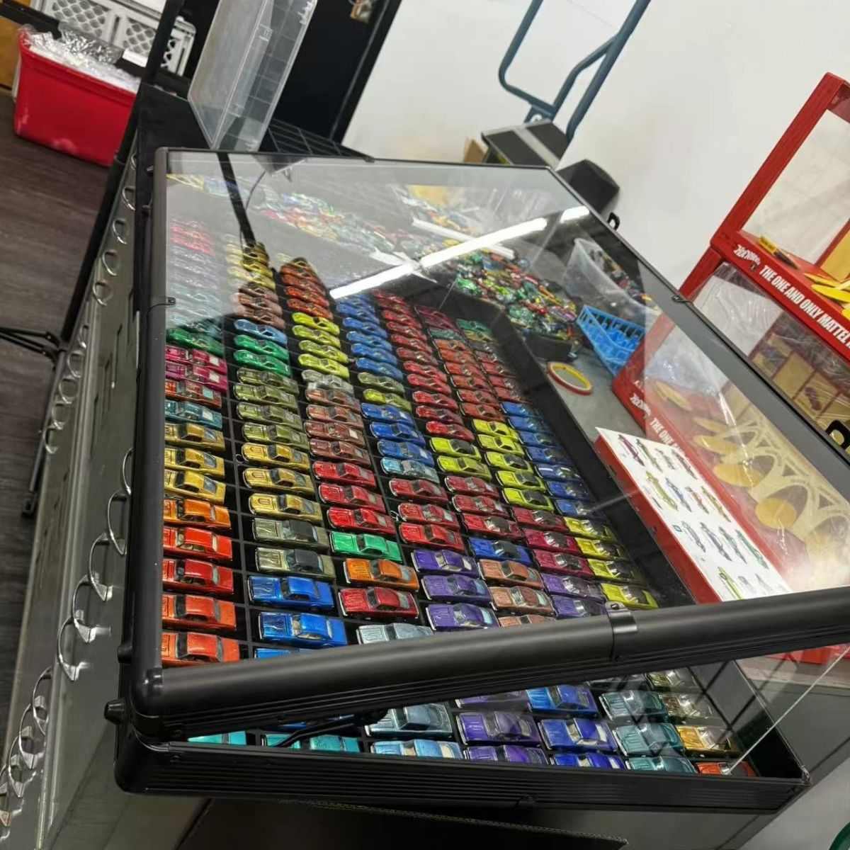 透明款玉器夜市摆摊地摊箱首饰箱多功能可折叠饰品展示架桌