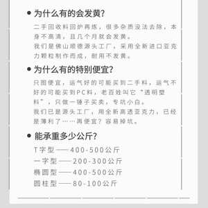 角亚克岛桌力圆柱子桌脚桌脚桌腿餐支撑腿透明吧台书桌腿腿支架台