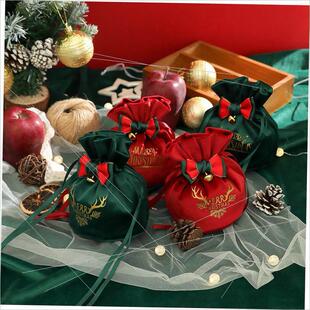 Apple bag velvet Eve box Christmas candy gift