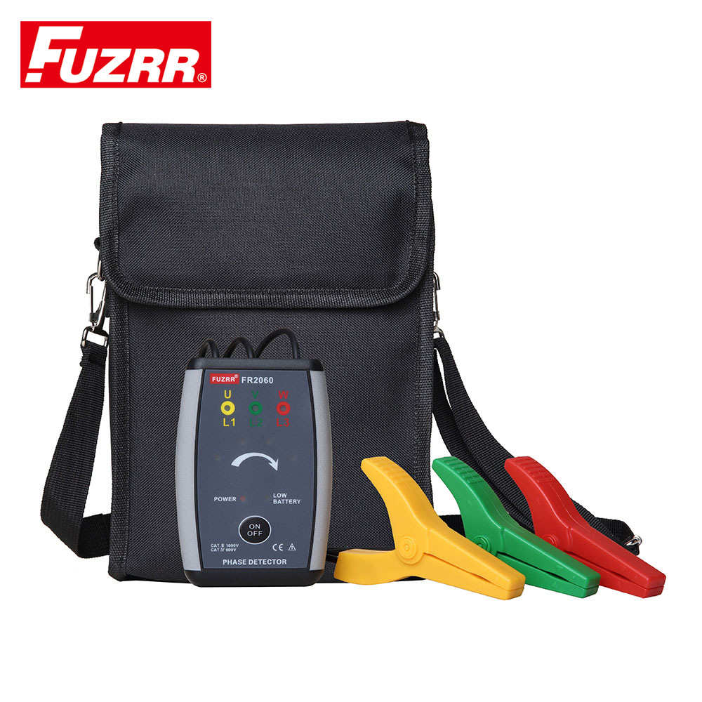 批发FR2060相位测试仪/相序计/相序表/三相检测仪/钳形感应式相序