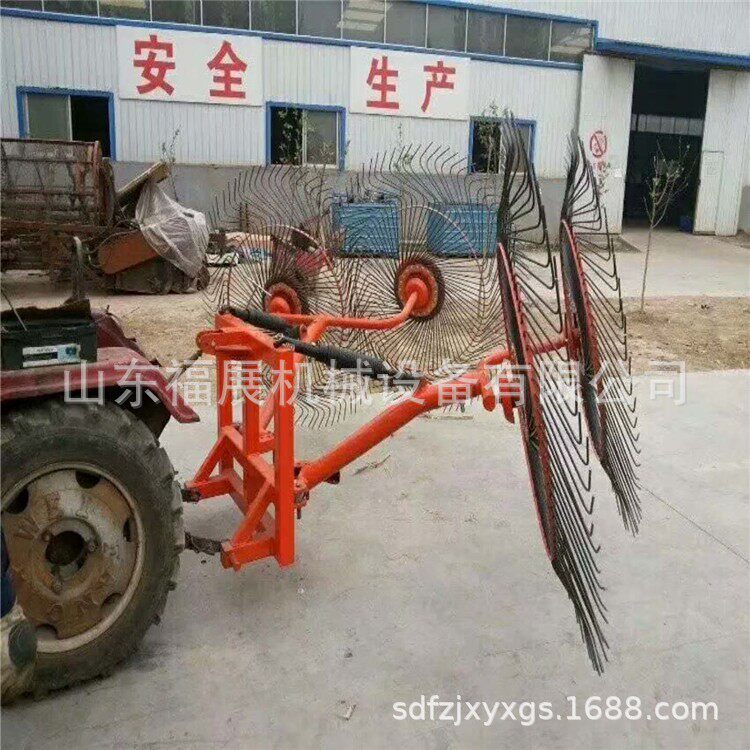 厂家四轮牵引牧草收集机稻麦秸秆搂草机圆盘多功能搂草机
