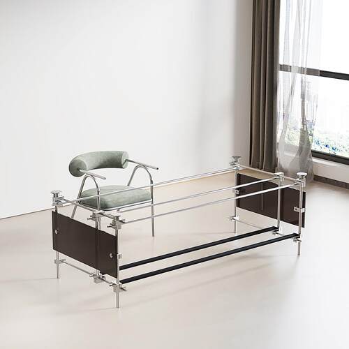 包豪斯diy光轴桌腿榆木桌脚支架电脑桌电竞桌大班桌玻璃桌面底座