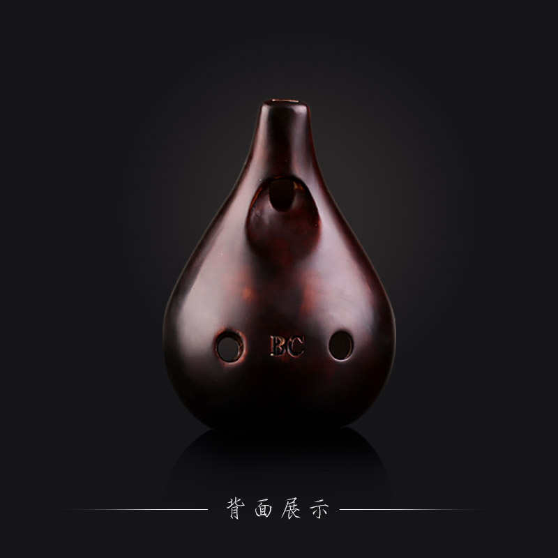 包邮 风雅陶笛平底熏烧六孔SC SG SF AC AG AF BC调演奏级6孔陶