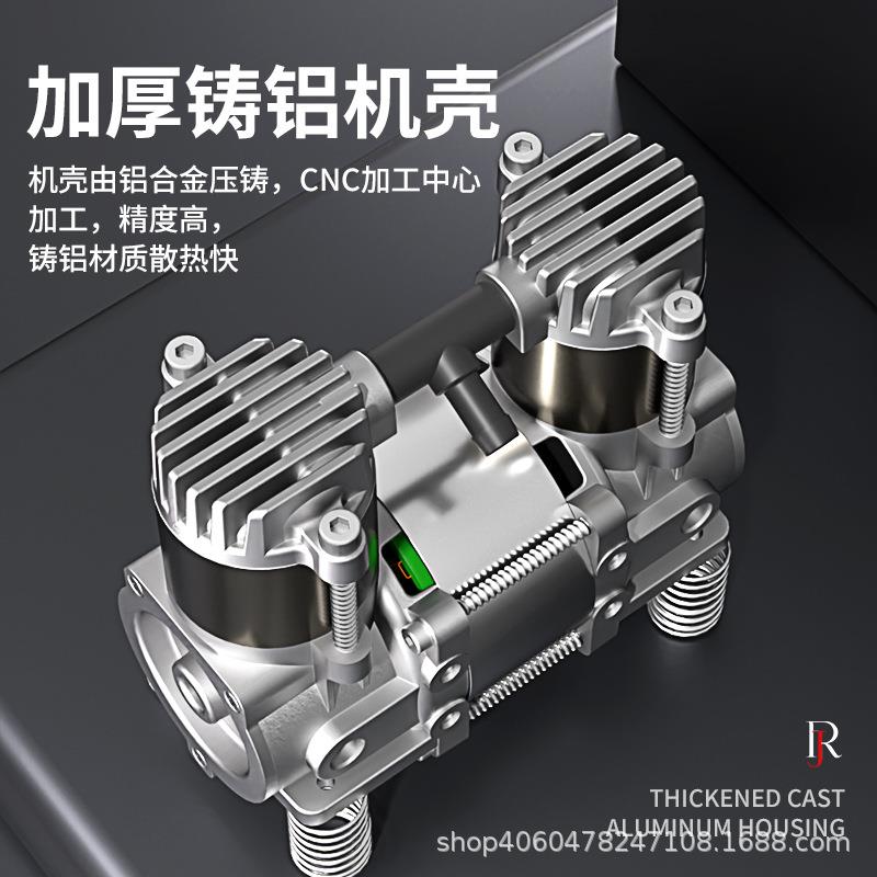 瑞腾RT2026微型缩压小机便携缸式压缩机双微型空压机迷你无油型