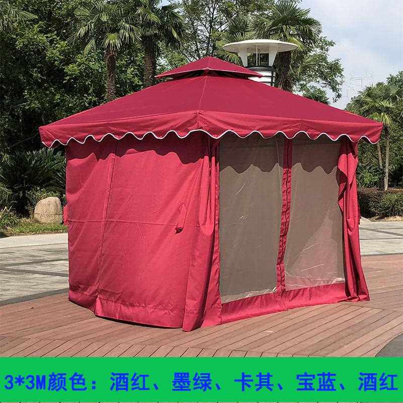 新款直销户外遮阳蓬大型帐篷车棚四角凉亭广告铁艺欧式庭院罗马棚