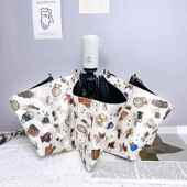 正品 黑胶太 檀健两次同小花清新雨伞折叠晴雨遮阳防晒防紫伞外线款