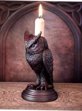 Halloween Gothic candlestick decoration resin home decoratio
