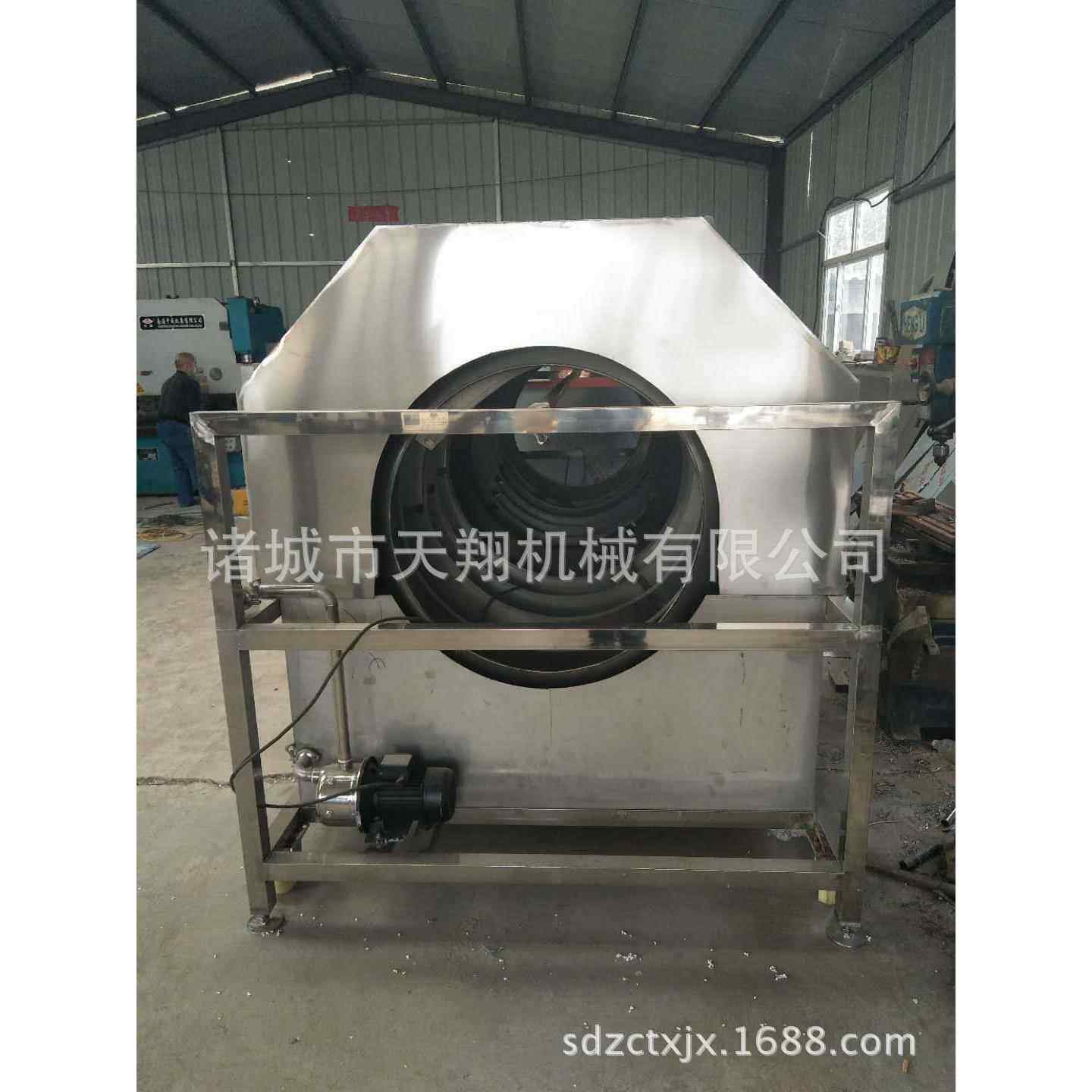 鲍鱼滚筒式清洗机 软包装袋洗袋机 滚筒式旋转清洗机 软包装毛刷