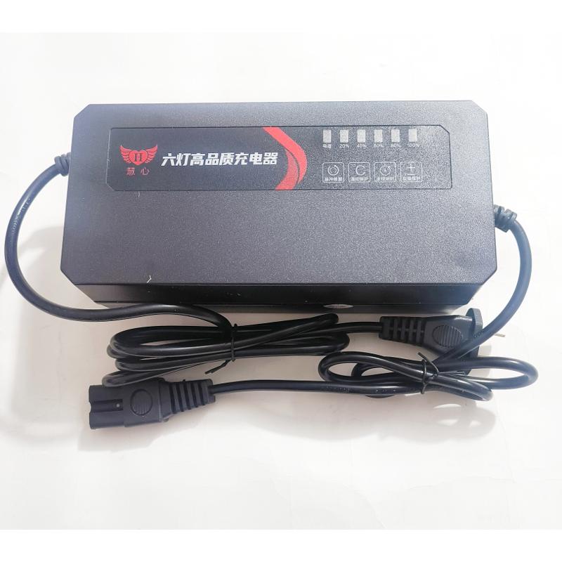 电动车48V60V20A32A45A58A新国标协议插头脉冲修复自动断电充电器