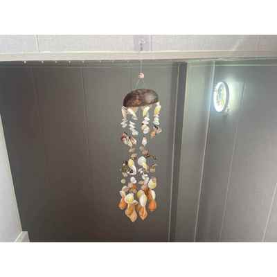 贝壳椰壳风铃挂饰吊饰房间装饰创意铃铛宿舍入门室内海螺田园日式