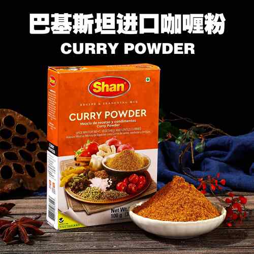 CURRY POWDER咖喱粉巴基斯坦进口SHAN玛萨拉咖喱MASALA玛莎拉100g
