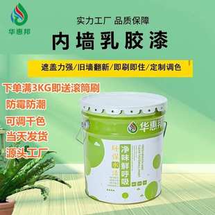 白色内墙乳胶漆涂料室内滚筒漆净味防霉环保水性墙面漆家用漆批发