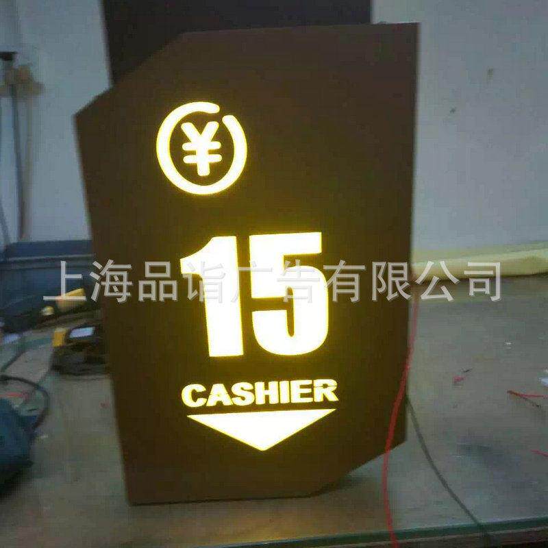 商场超市指示吊牌 导向标牌发光灯箱 标识标牌 不锈钢楼层索引牌