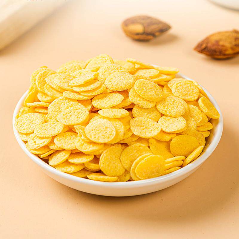 休闲干吃香脆玉米片加工机械牛奶冲食杂粮玉米片膨化机