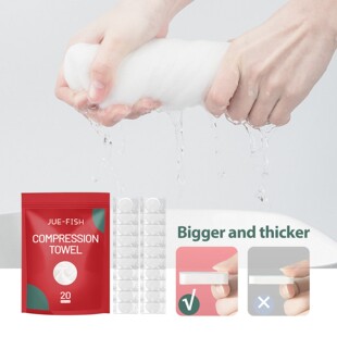 Portable Jue Face Disposable Towels Fish Compressed