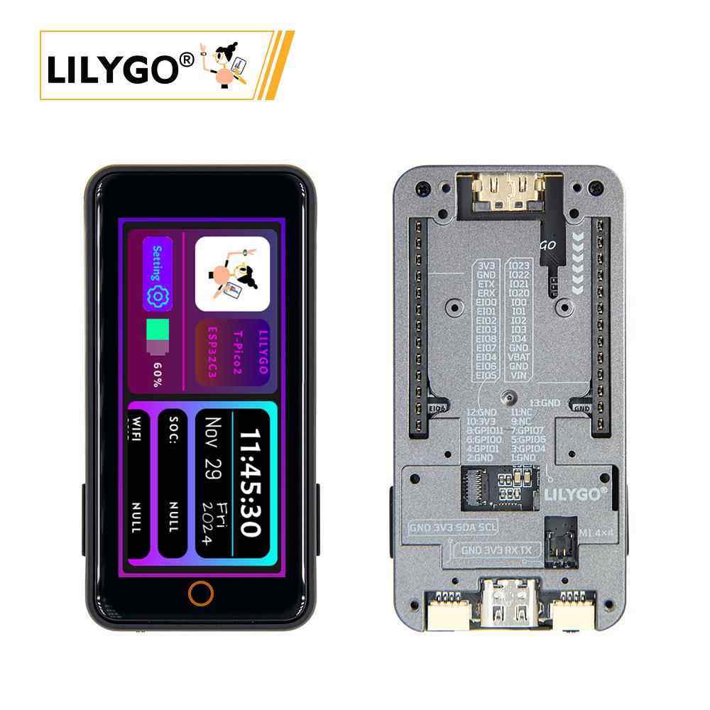 LILYGO® T-Pico2350 ESP32-C6+RP2350 双芯片 2.33英寸LCD HDMI