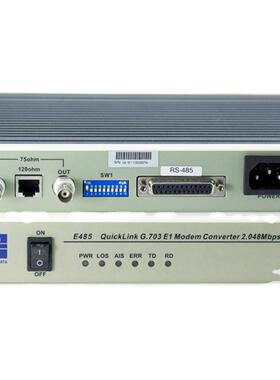 E485 RS-485串口到E1转换器RS-485/422 到 E1转换三旺 3onedata
