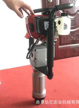 冲四程手提打桩机地道路竹桩ZSI方管植桩机手提式工光角伏三管埋