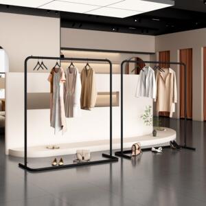 服装店展示架落地式网红店铺陈列架女装中岛架童装货架童装挂衣架