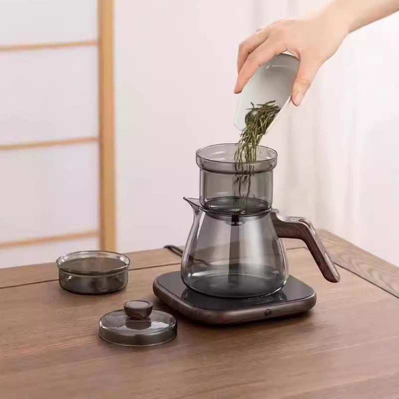 懒人泡茶神器磁吸茶水分离一键过滤青柑盖碗公杯整套高档茶具茶器