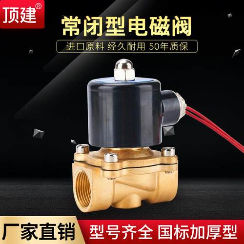 电磁阀控制水阀AC220V气阀24V水管6分1寸4分电子开关电动阀门