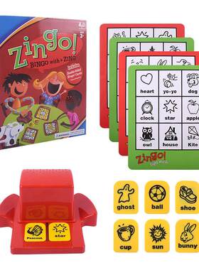 Zingo视觉词汇奖获奖早期阅读游戏玩具字母