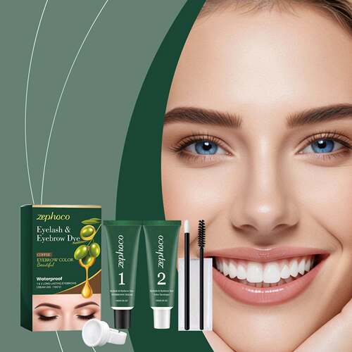 Zephoco Plant Extract Eyebrow and Lash Tinting Kit (Coffee C