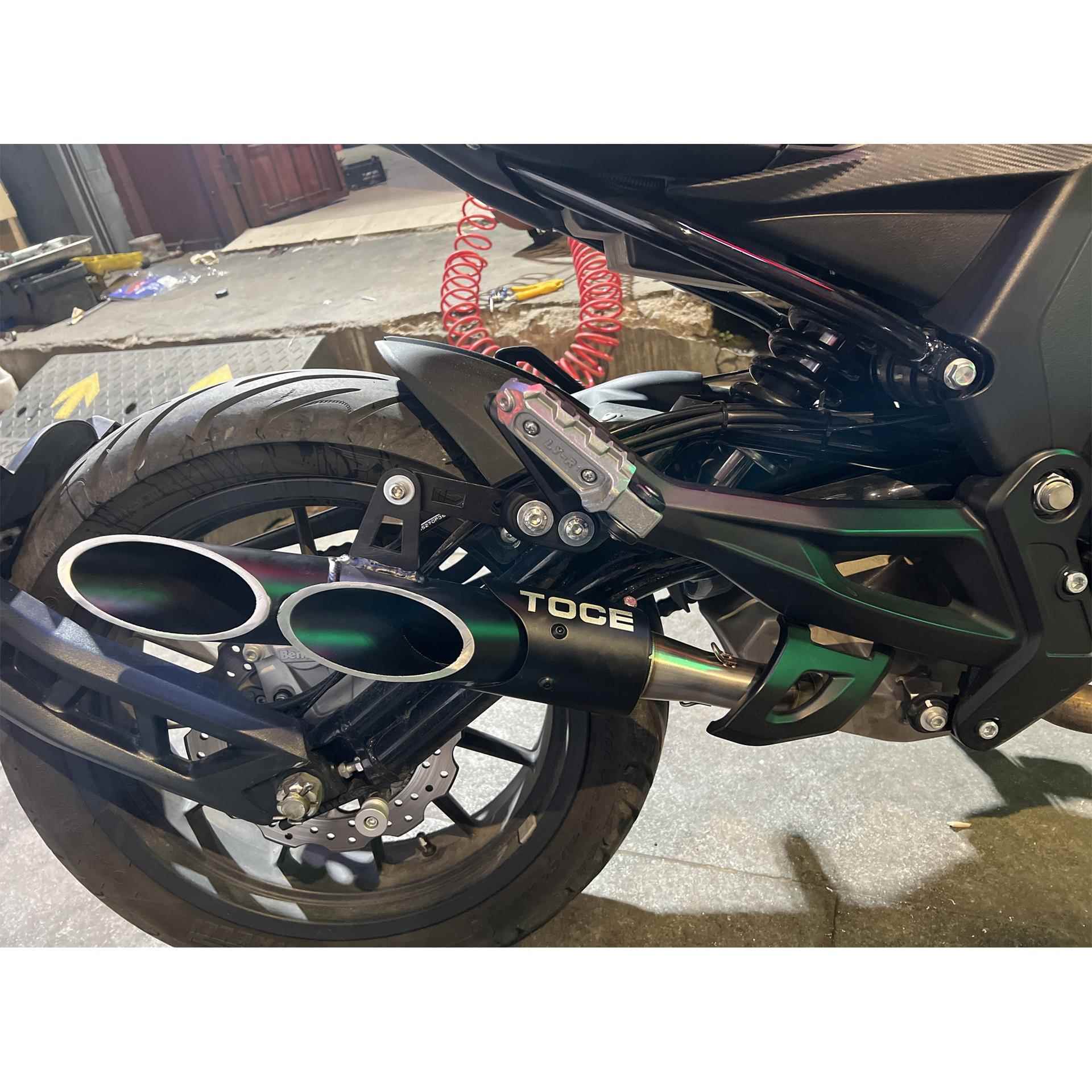 贝纳利大鬼502c改装排气吉管中段改装BCG村77RSC天蝎魔通用排气管