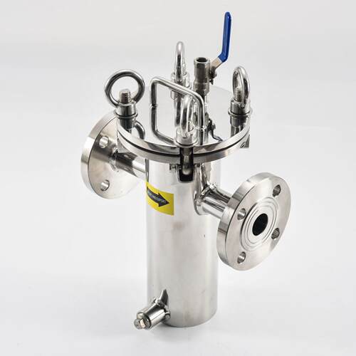 不锈钢篮式过滤器305074/31污6生级快卫开篮直通式管道除器式除污