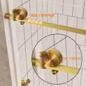 跨境字型淋浴房式 不锈钢一一体湿分干237离一固一移卫生间隔断玻