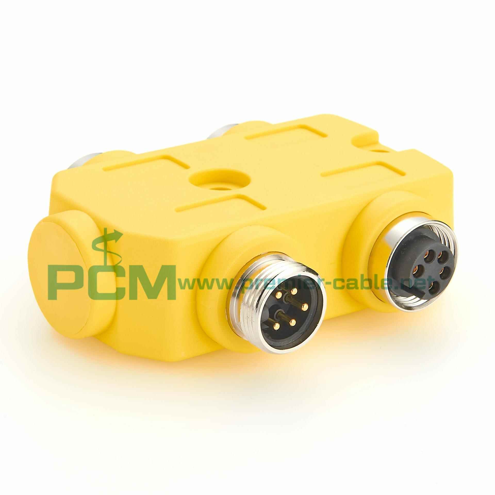 接端MJN子块形7/8电源分配线器分线盒集线器4口8端口端4圆芯5芯