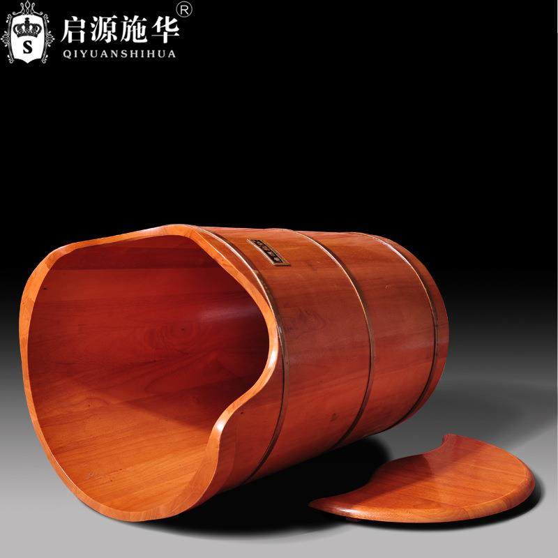 橡木足浴桶脚桶无品牌/加热汗泡蒸熏蒸木质蒸汽洗脚木家用高深桶